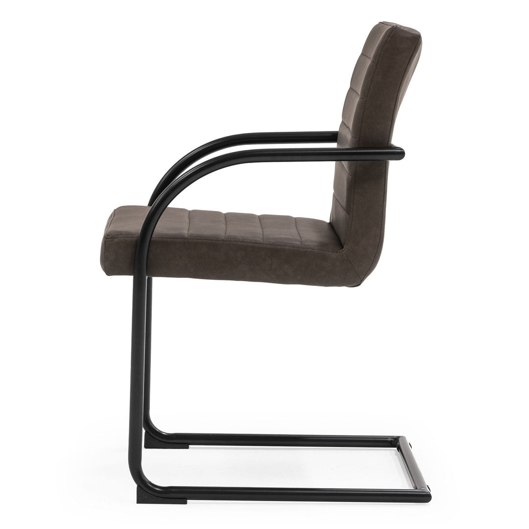 Ivey  Modern Brown Dining Chair (Set of 2)