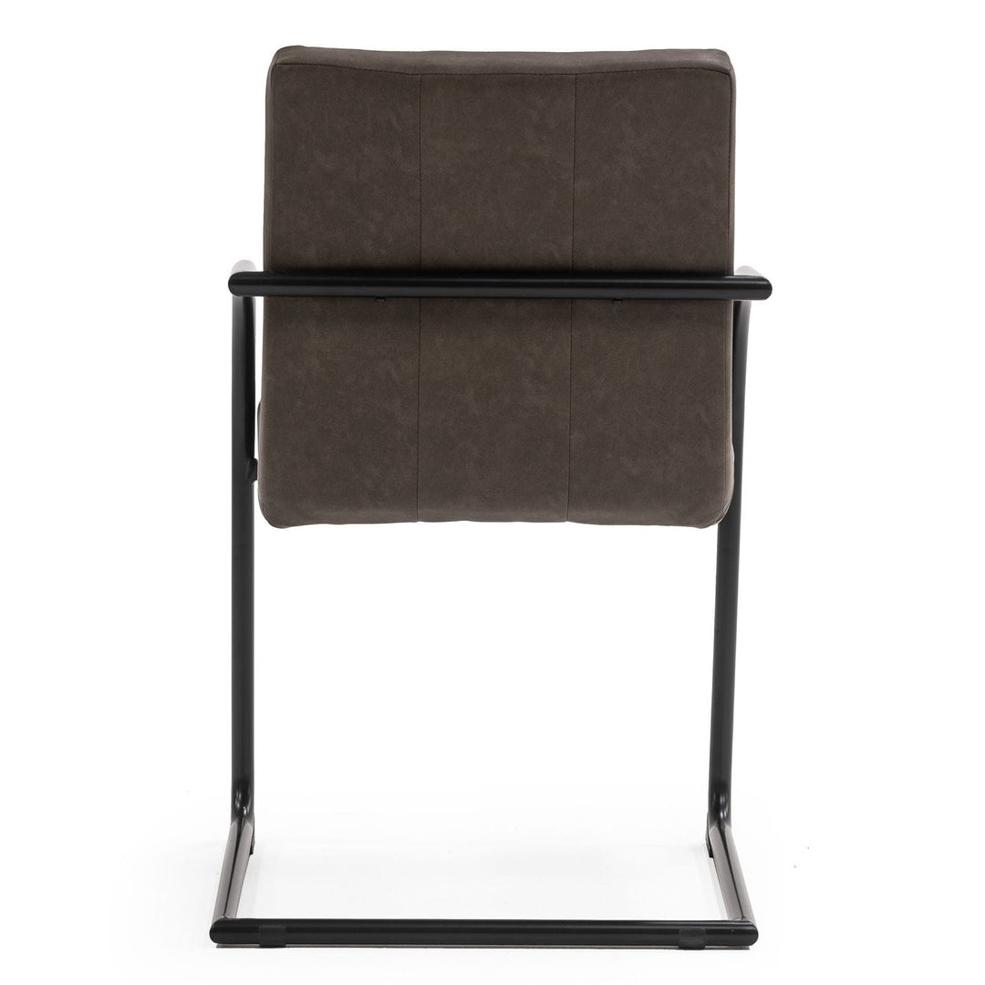 Ivey  Modern Brown Dining Chair (Set of 2)
