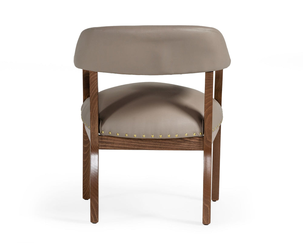 Canosa Modern Taupe Faux Leather Dining Chair