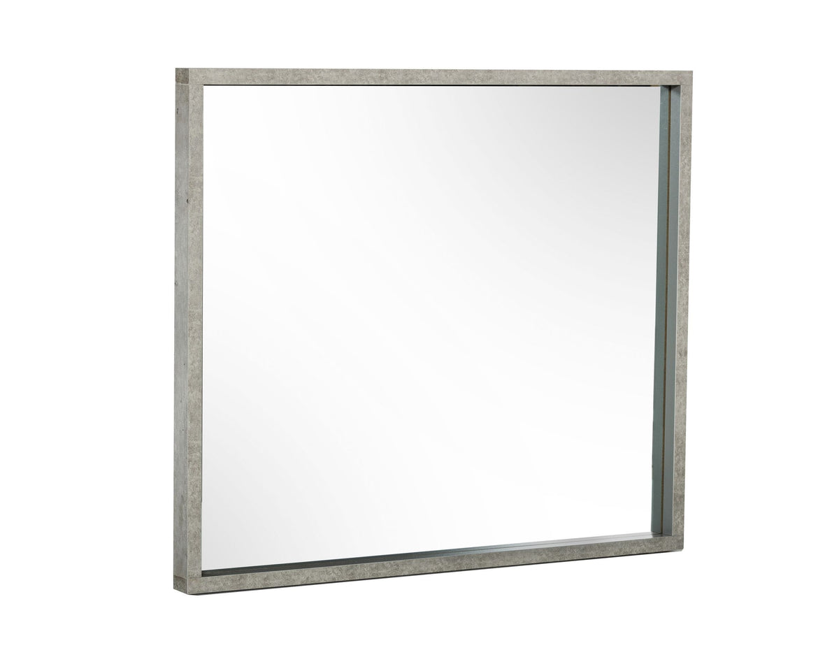 Boston - Modern Faux Concrete Mirror - View 2