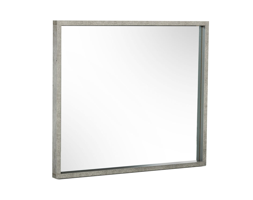 Boston  Modern Faux Concrete Mirror
