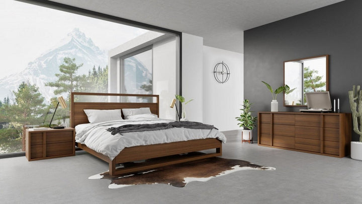 Berlin - Modern Walnut Bedroom Set