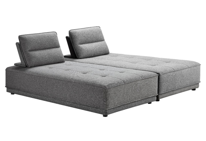 Glendale - Modern Grey Fabric Modular Sectional Sofa