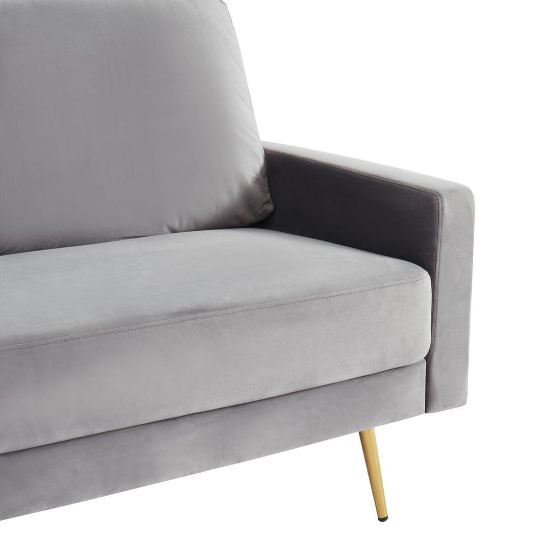 Huffine - Modern Grey Fabric Sofa