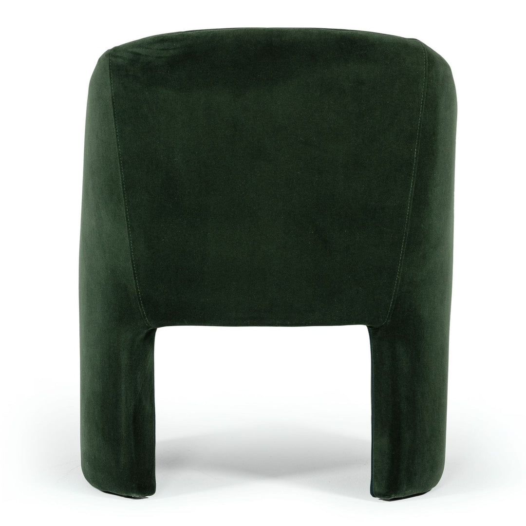Danube - Modern Jade Green Fabric Dining Chair