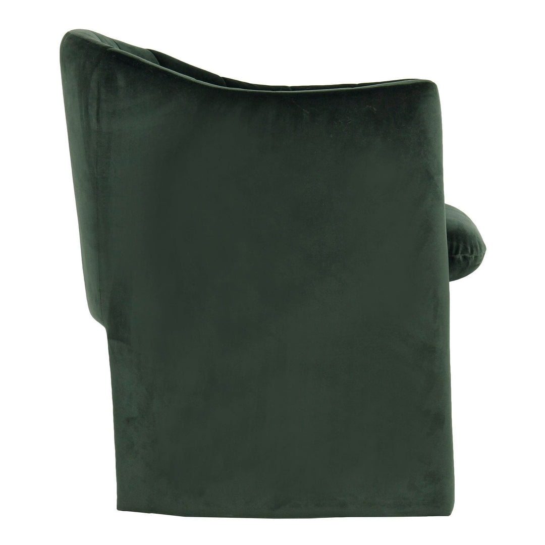Danube - Modern Jade Green Fabric Dining Chair