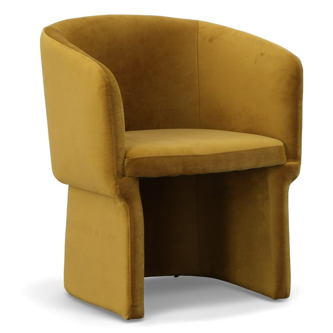 Vassar  Burnt Umber Velvet Dining Chair