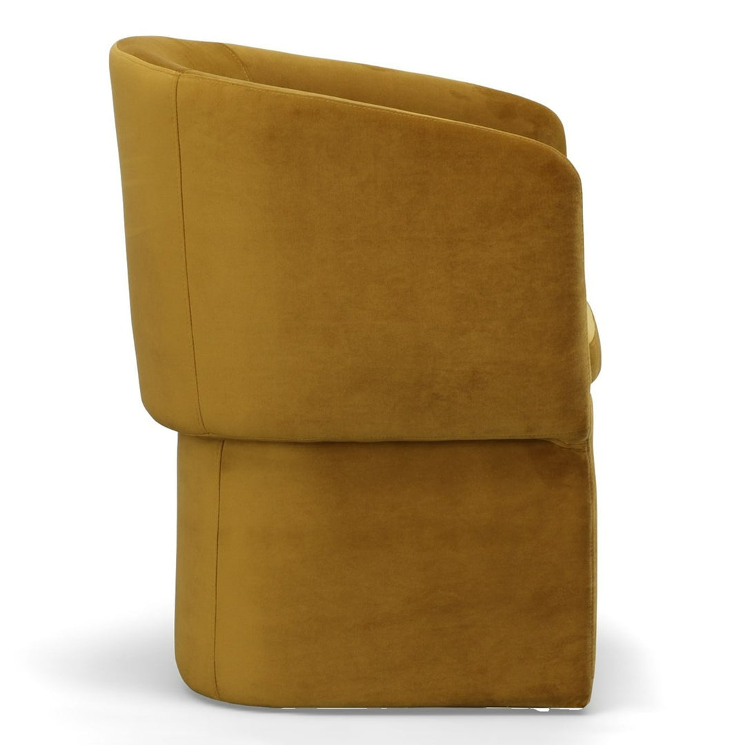 Vassar  Burnt Umber Velvet Dining Chair