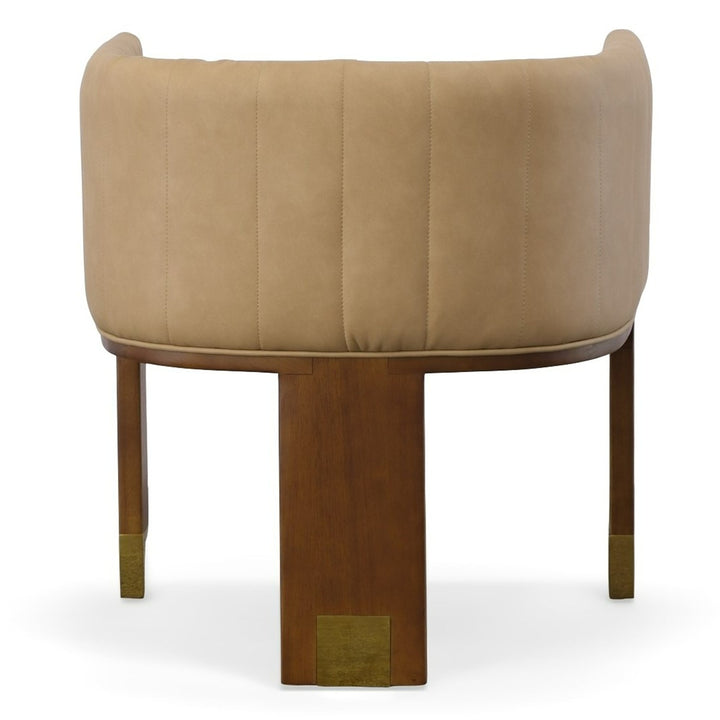 Elati  Tan Vegan Leather Dining Chair