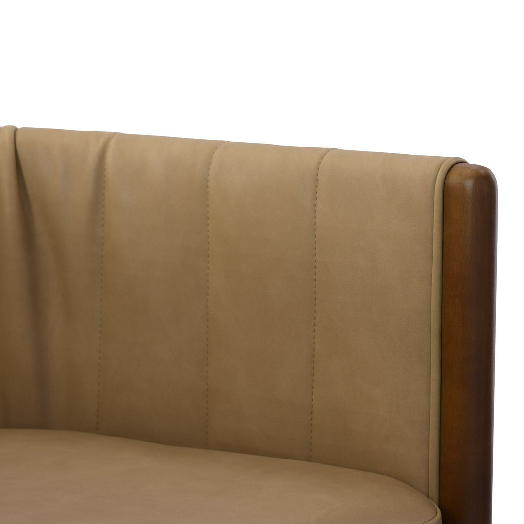 Elati  Tan Vegan Leather Dining Chair