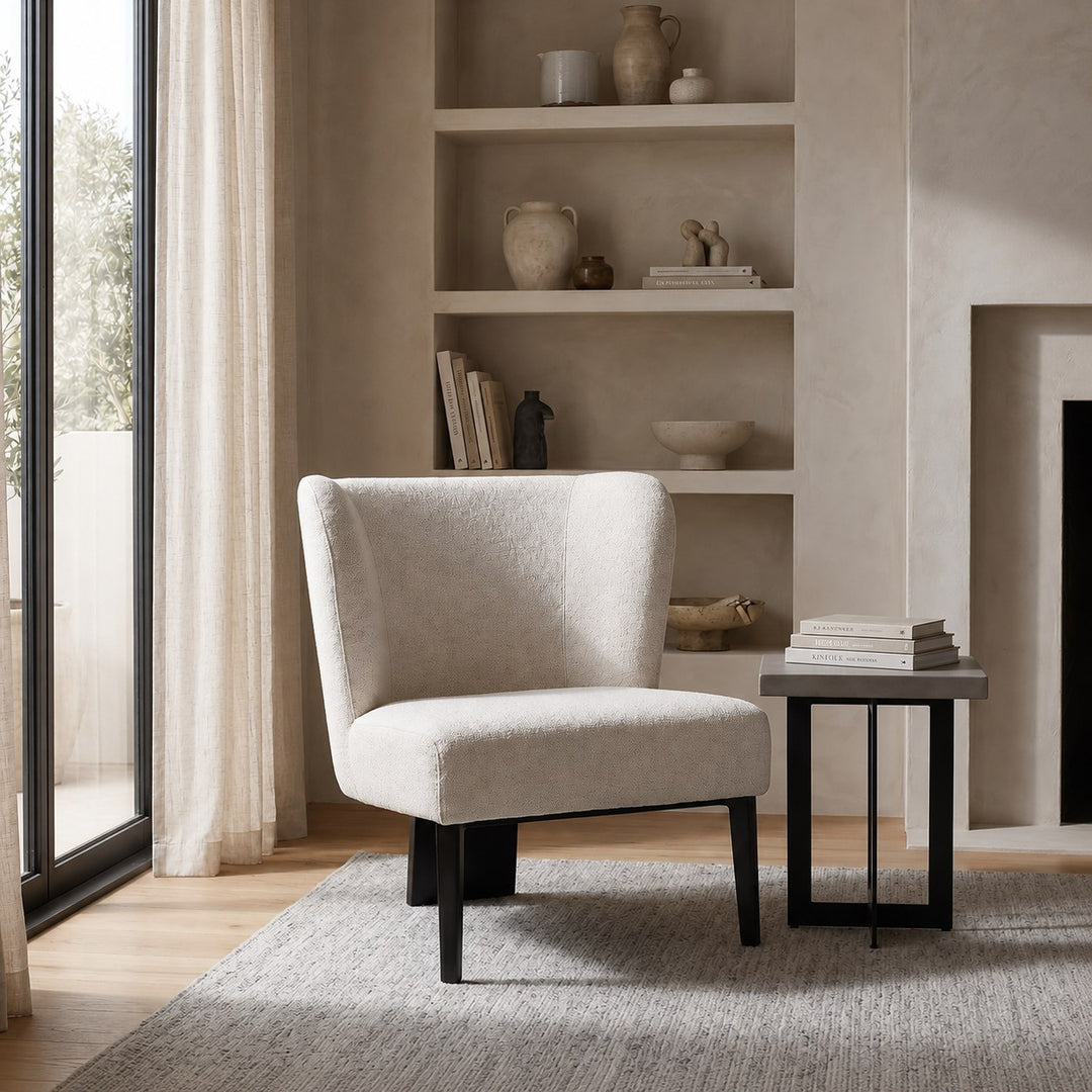 Ladean - Modern White Accent Chair
