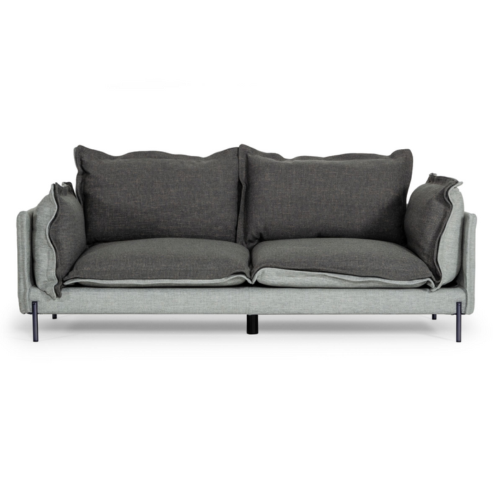 Mars - Modern Grey &amp; Dark Grey Fabric Sofa