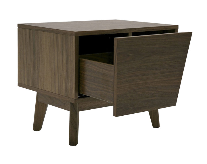 Abelard - Mid-century Walnut Nightstand