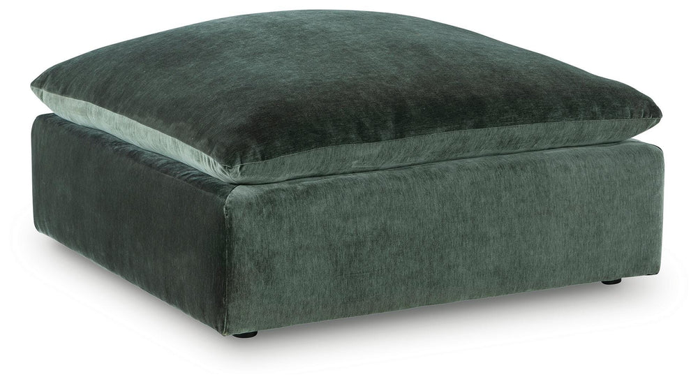 Carriage View Oversized Accent Ottoman - Green (1)