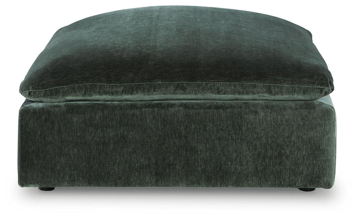 Carriage View Oversized Accent Ottoman - Green (3)