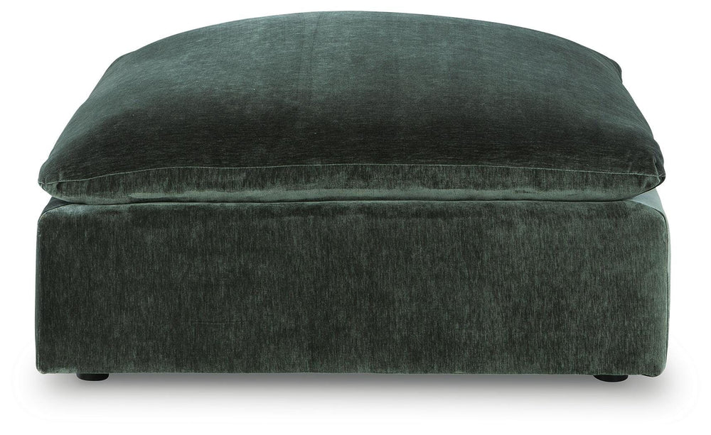 Carriage View Oversized Accent Ottoman - Green (3)