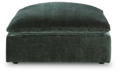 Carriage View Oversized Accent Ottoman - Green