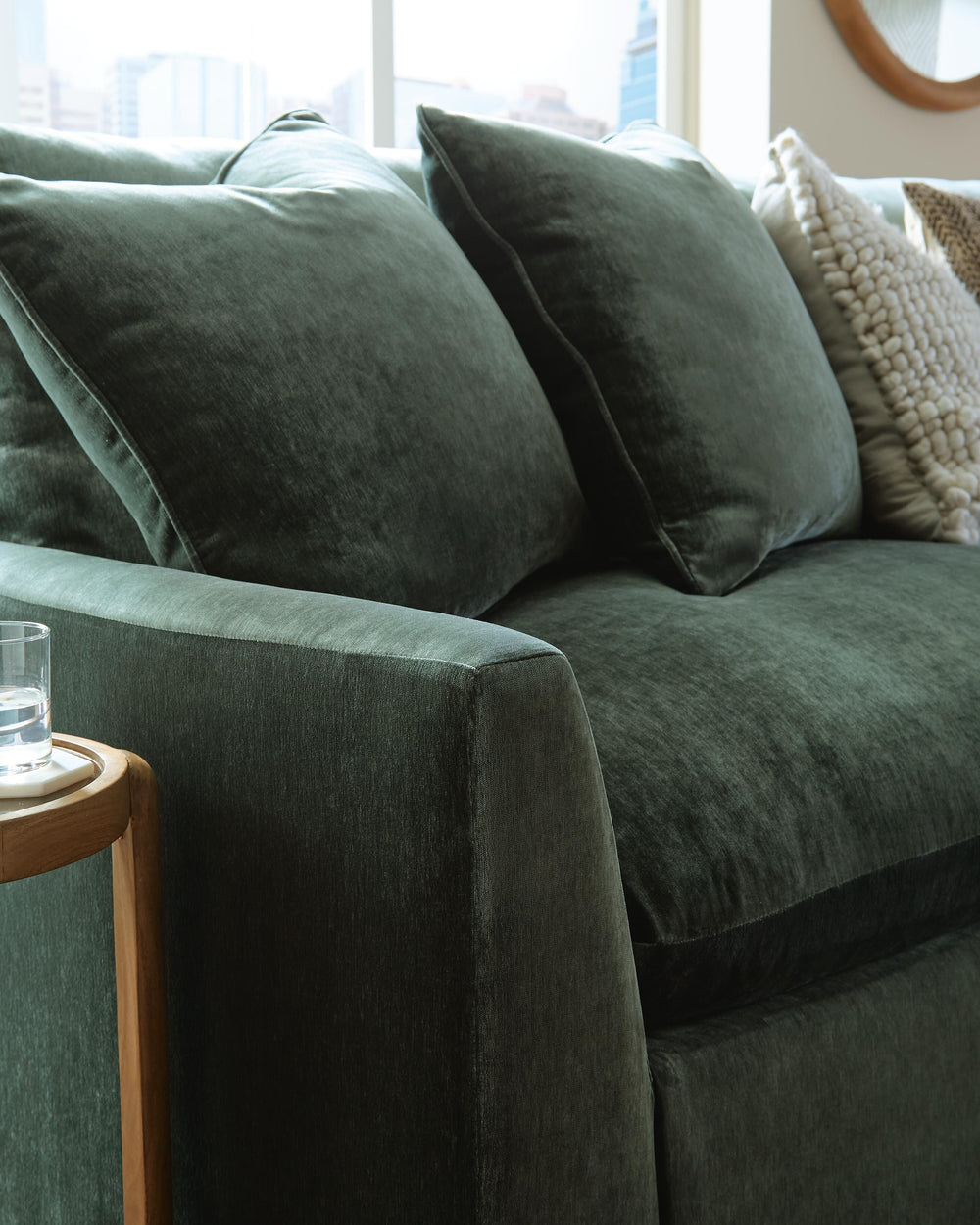 Carriage View 3-Piece Sectional - Green (4)
