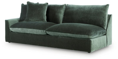 Carriage View Left-Arm Facing Sofa - Green