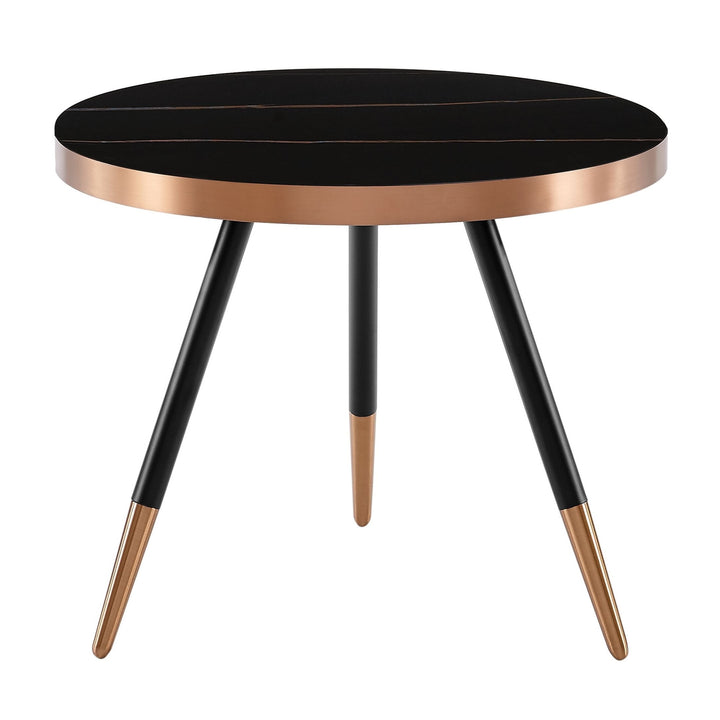 Cayson - Modern Black Ceramic Small Coffee Table