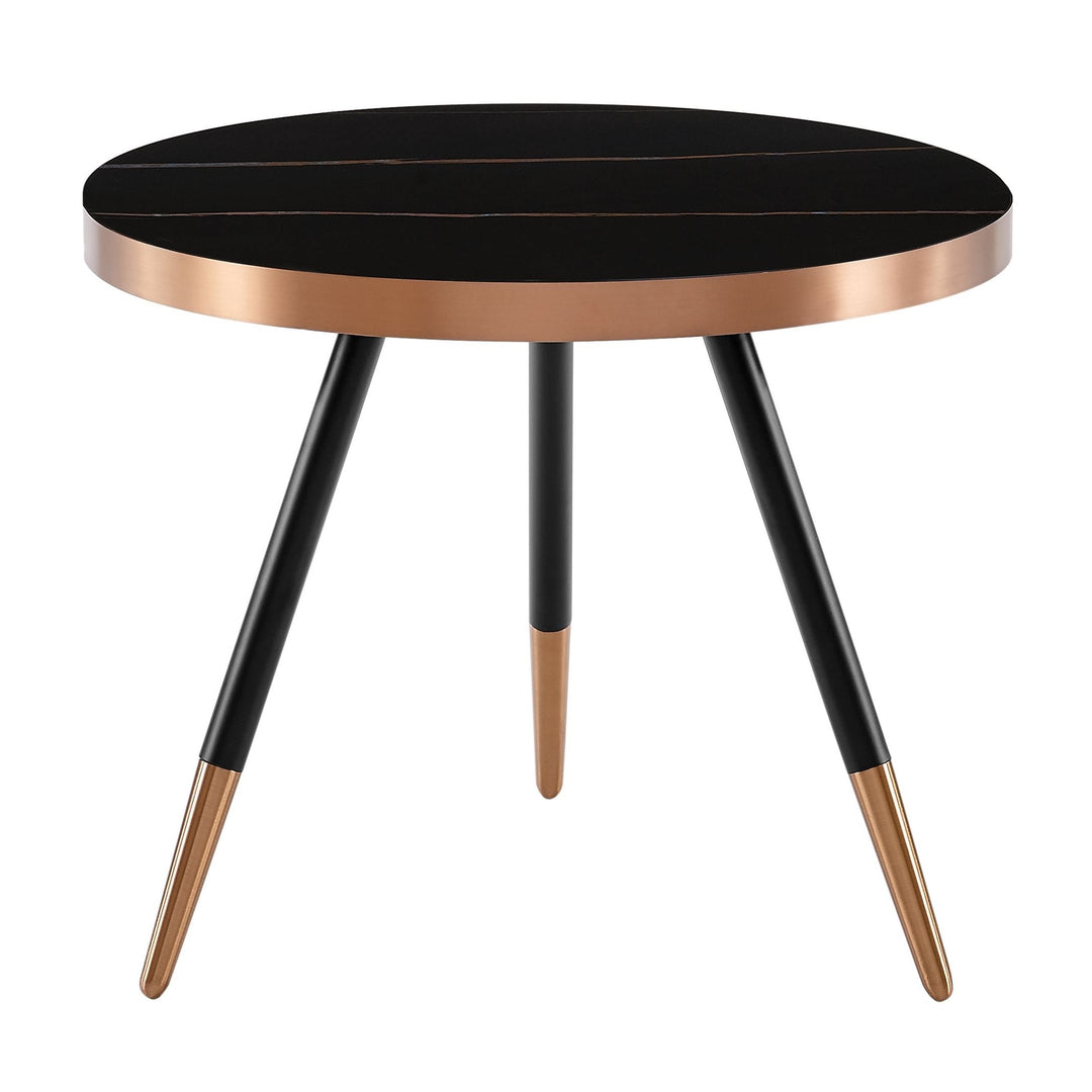 Cayson - Modern Black Ceramic Small Coffee Table