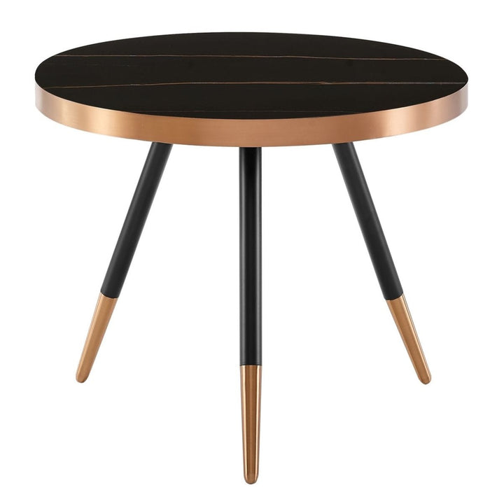 Cayson - Modern Black Ceramic Small Coffee Table