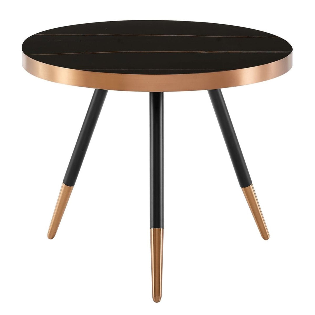 Cayson - Modern Black Ceramic Small Coffee Table
