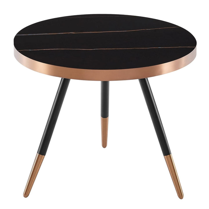 Cayson - Modern Black Ceramic Small Coffee Table