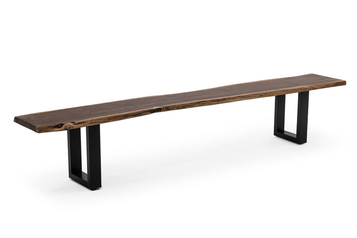 Taylor - X-Large 102" Modern Live Edge Dining Bench