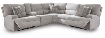 Acklen Place - 6-Piece Power Reclining Sectional - Pewter by Ashley Furniture product image