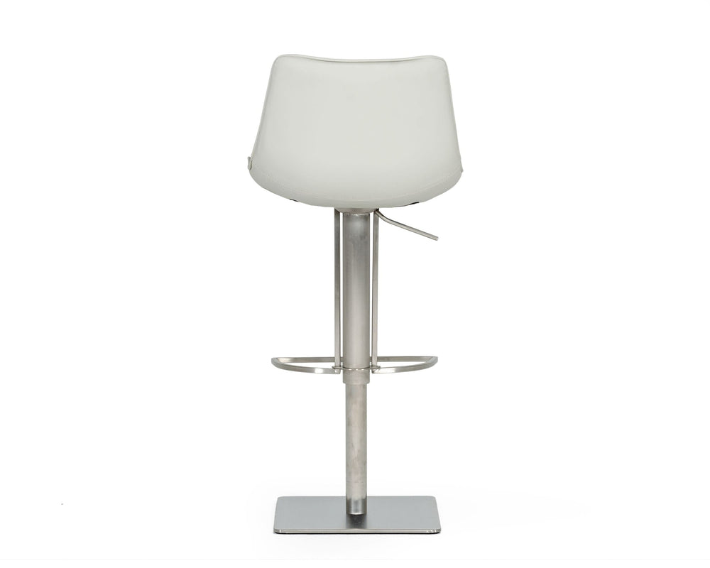 Manning - Modern Light Grey Adjustable Bar Stool