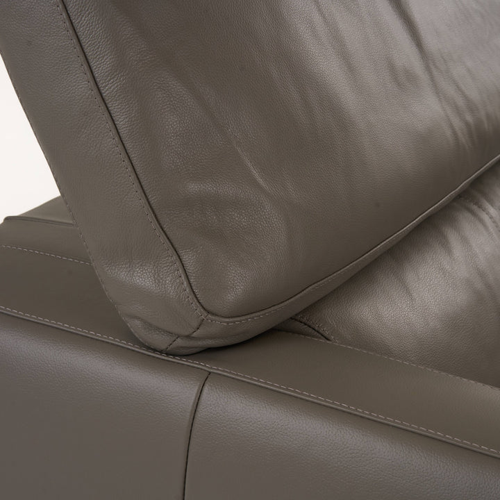Natalia - Modern Dark Grey Leather Chair