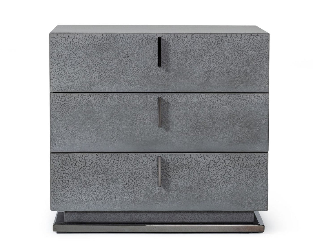 Buckley - Grey  and  Black Stainless Steel Bedroom Set