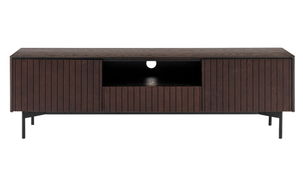 Calhoun - Modern Smoked Ash TV Stand - View 4