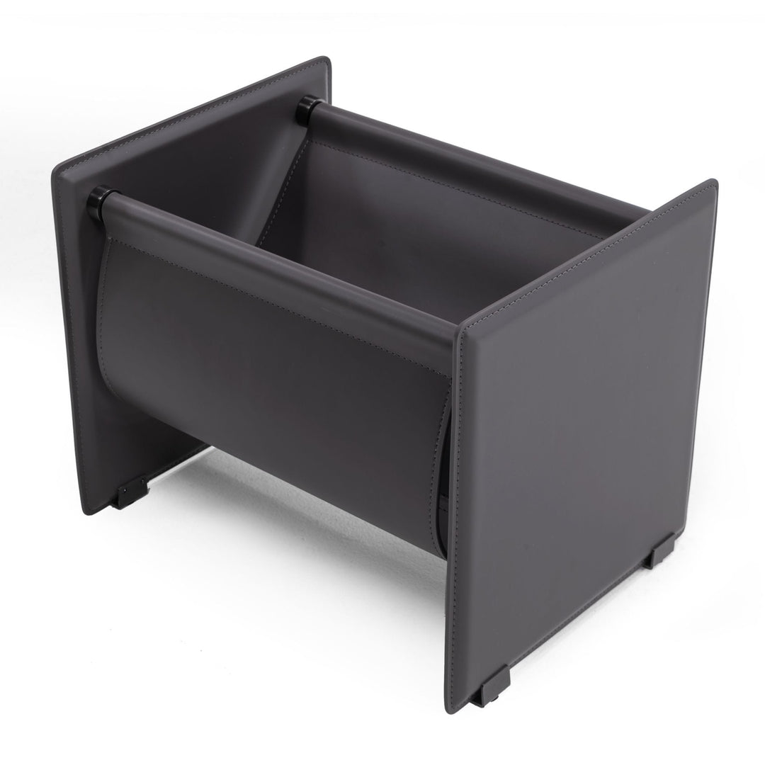 Uriah - Modern Grey Magazine Rack