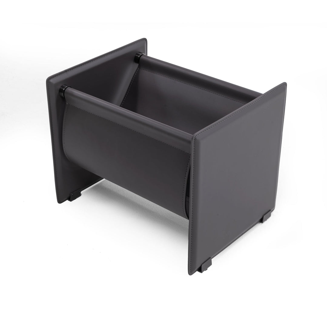 Uriah - Modern Grey Magazine Rack