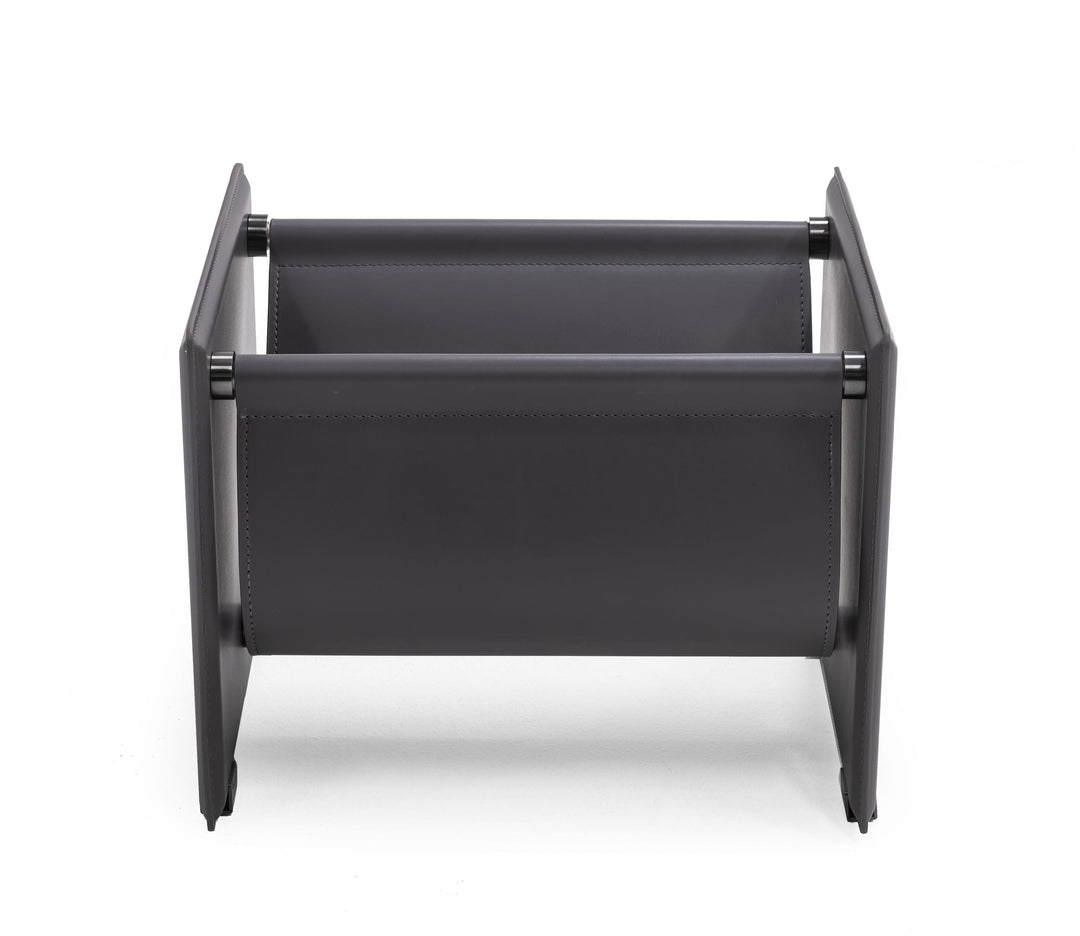 Uriah - Modern Grey Magazine Rack
