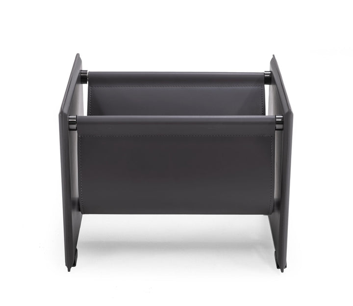 Uriah - Modern Grey Magazine Rack