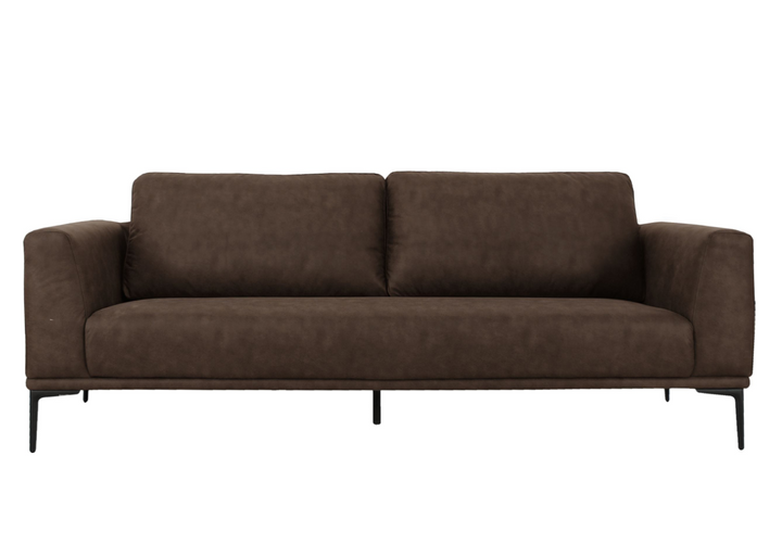 Jada - Modern Brown Fabric Loveseat