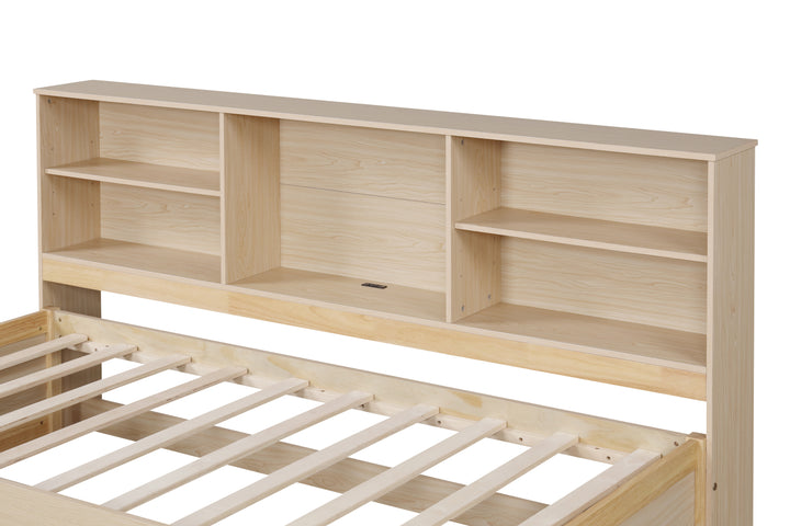 twin-size-bed-frame-with-side-bookshelves-two-drawers-and-built-in-usb-port-natural-color