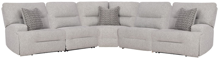 Acklen Place - 5-Piece Power Reclining Sectional - Pewter by Ashley Furniture product image
