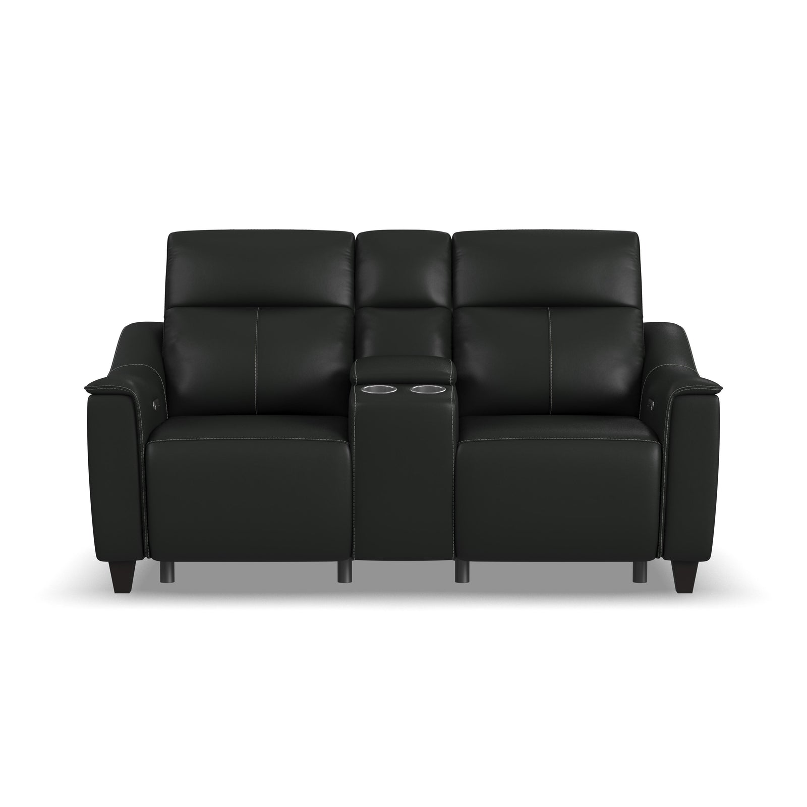 Walter  Power Reclining Loveseat With Console & Power Headrests  Coal