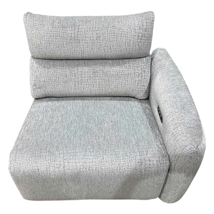 Fullar - RAF Modular Power Motion Recliner - Light Gary Chenille