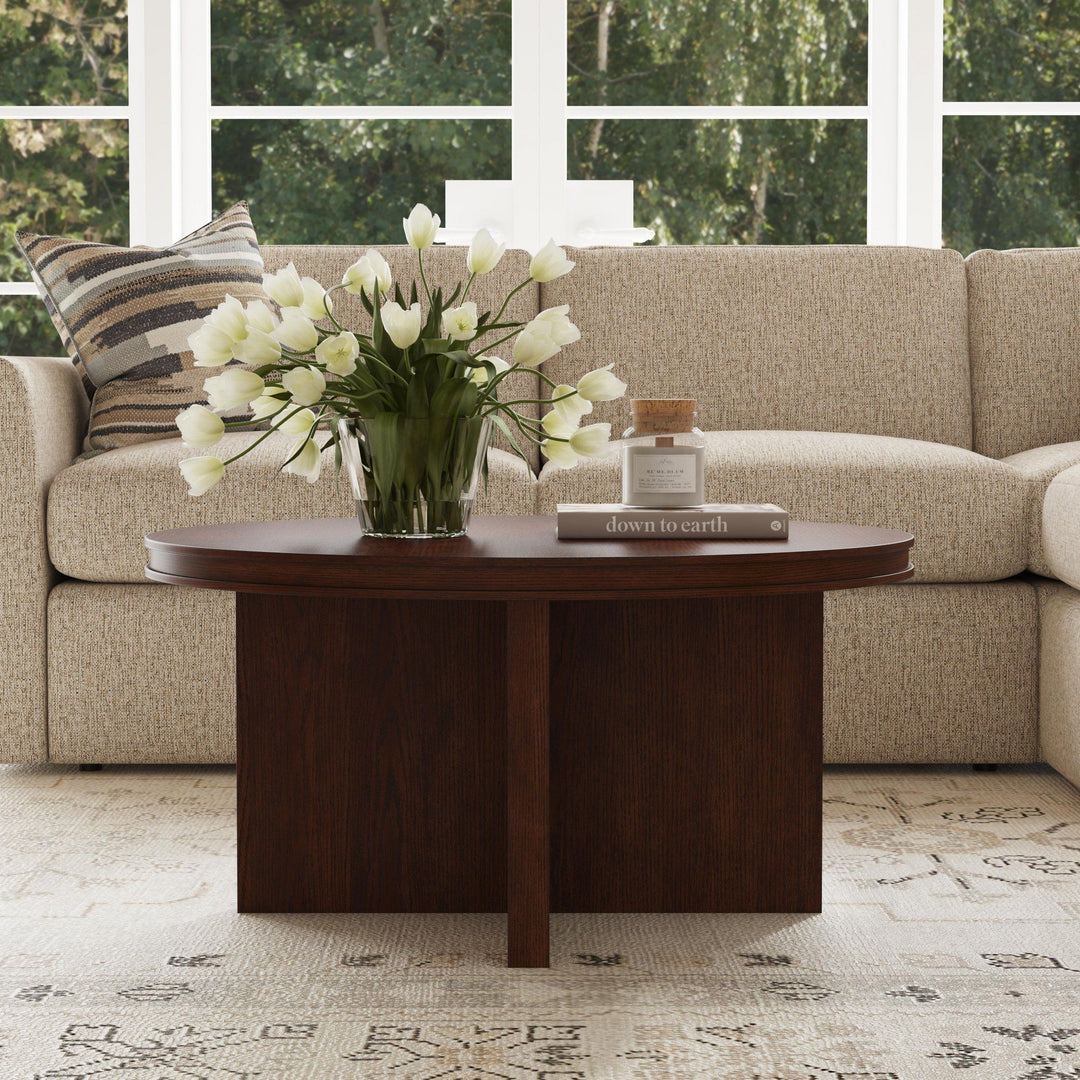 flexsteel-w1026-034-waterfall-round-coffee-table-dark-brown