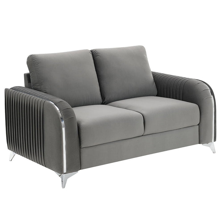 ACME Furniture Wenona Loveseat Gray Velvet