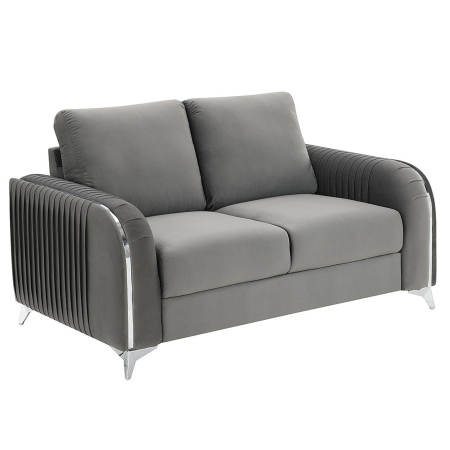 ACME Furniture Wenona Loveseat Gray Velvet
