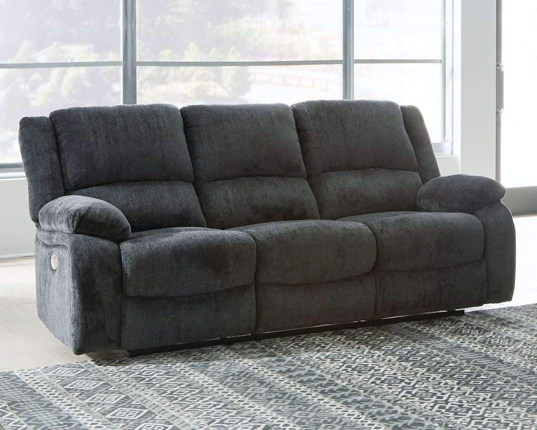 Draycoll - Reclining Power Sofa - Slate
