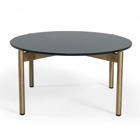Denzel - Black Marble + Gold Coffee Table