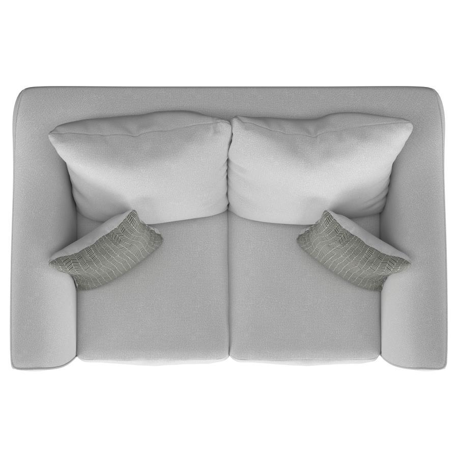 Salizar - 3 Piece Upholstered Flared Arm Sofa Set - Sand
