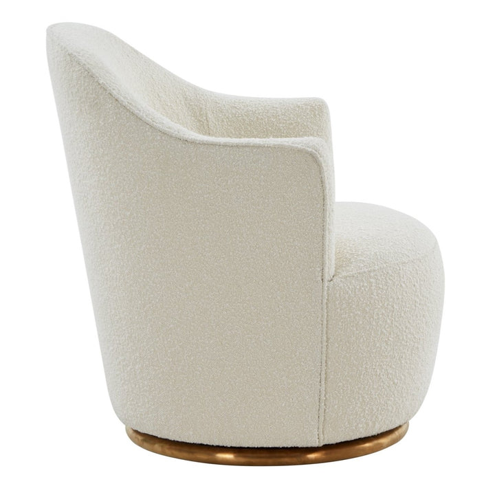 Vera - Modern Sherpa Swivel Accent Chair